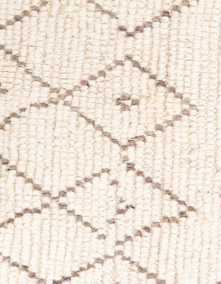 Detail image of  4' 3 x 7' 1  Hand Knotted Moroccan Wool Rug