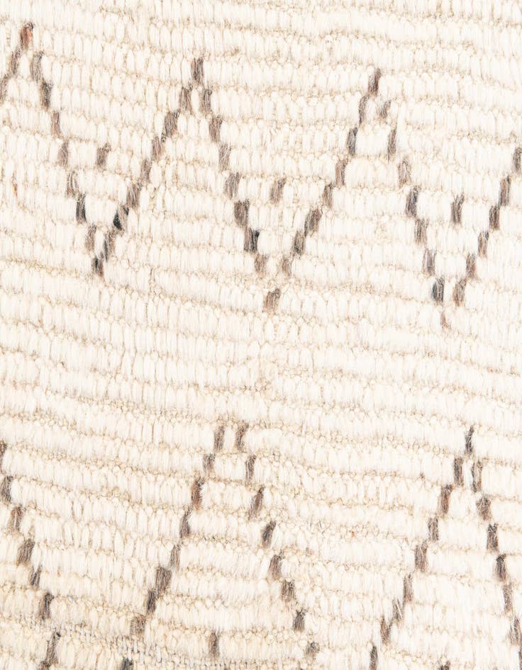 Detail image of  4' 3 x 7' 1  Hand Knotted Moroccan Wool Rug