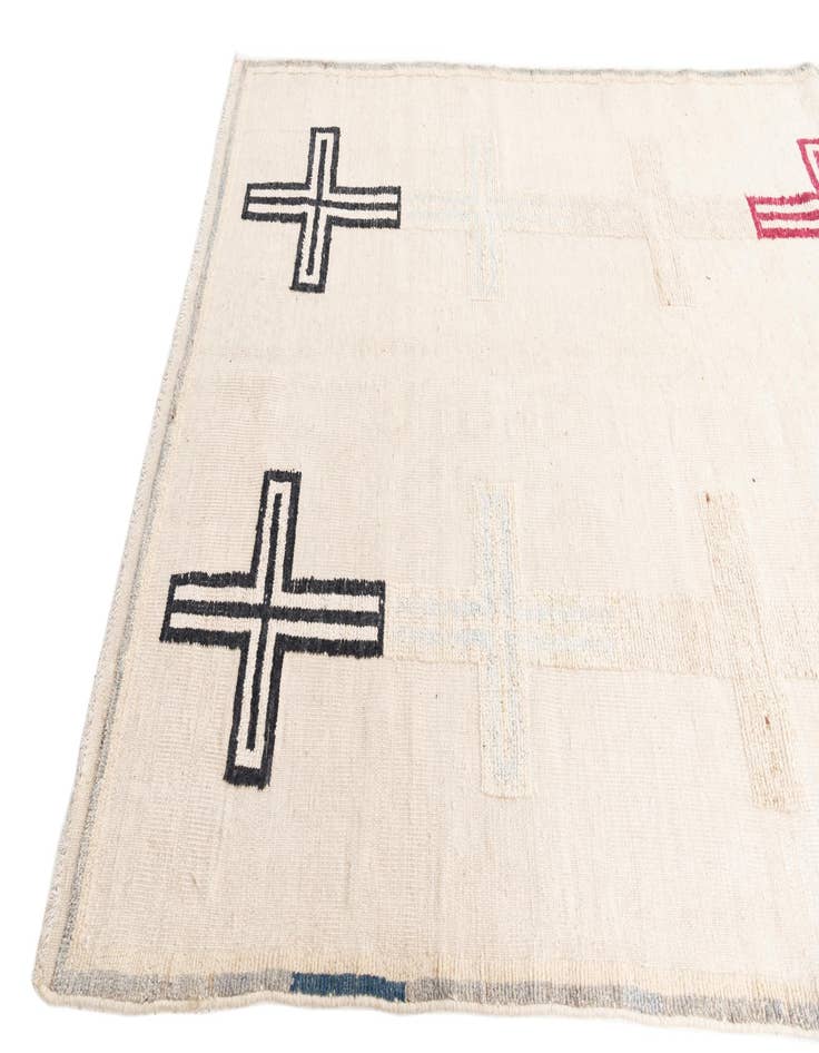 Detail image of  5' 8 x 9' 5  Hand Knotted Moroccan Wool Rug