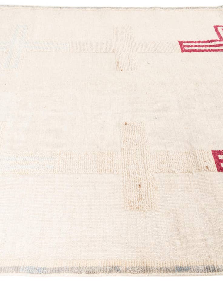 Detail image of  5' 8 x 9' 5  Hand Knotted Moroccan Wool Rug