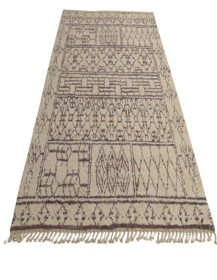 Detail image of  6' x 9' 1  Hand Knotted Moroccan Wool Rug