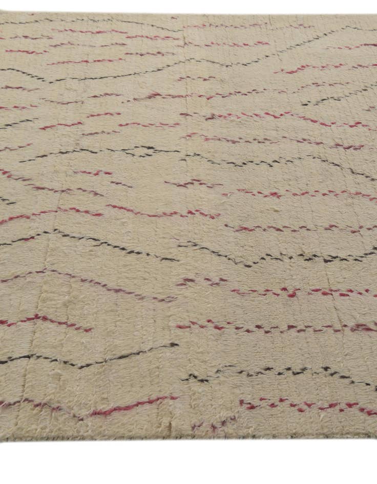 Detail image of  5' 10 x 9' 2  Hand Knotted Moroccan Wool Rug