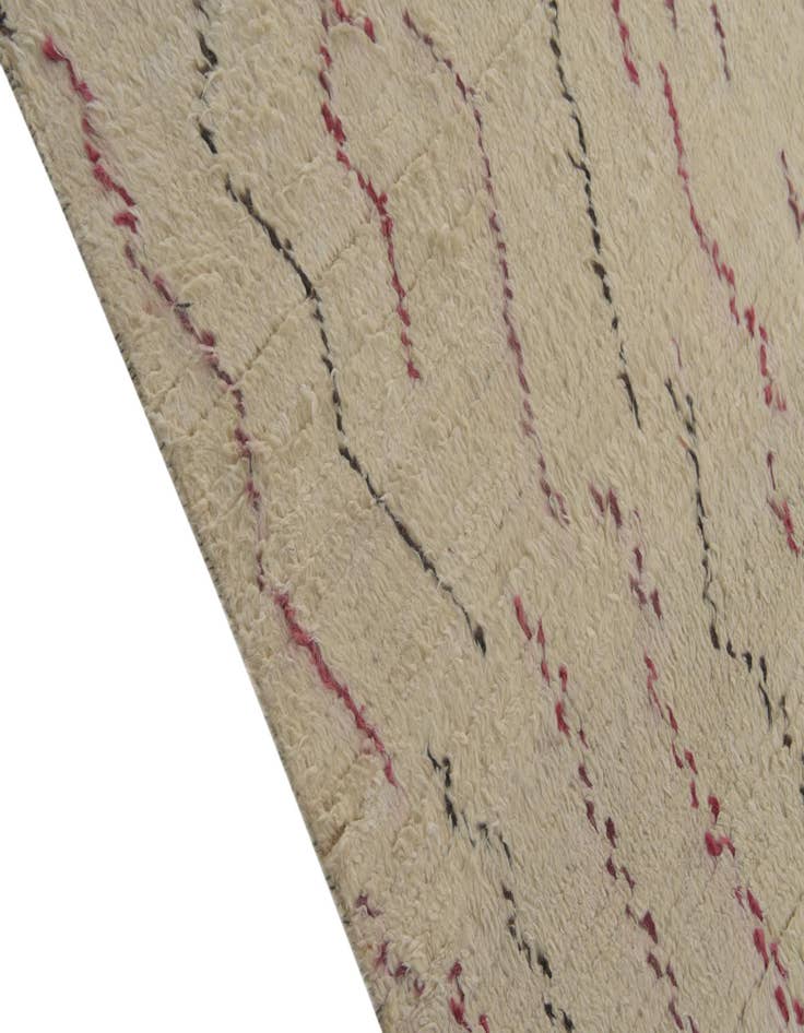 Detail image of  5' 10 x 9' 2  Hand Knotted Moroccan Wool Rug