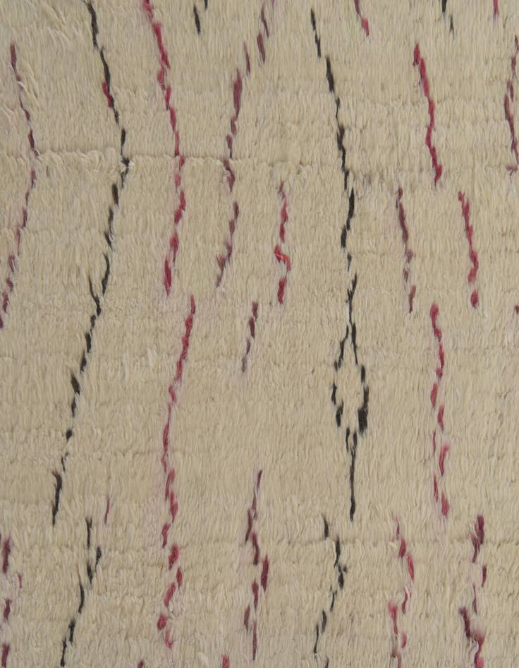 Detail image of  5' 10 x 9' 2  Hand Knotted Moroccan Wool Rug