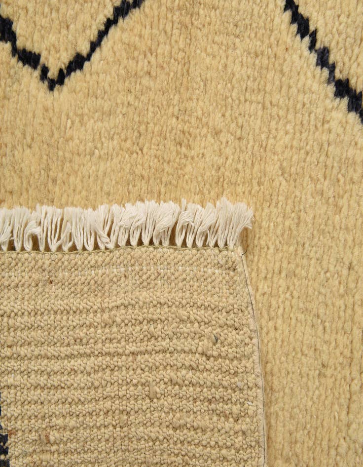 Detail image of  6' 6 x 10' 4  Hand Knotted Moroccan Wool Rug