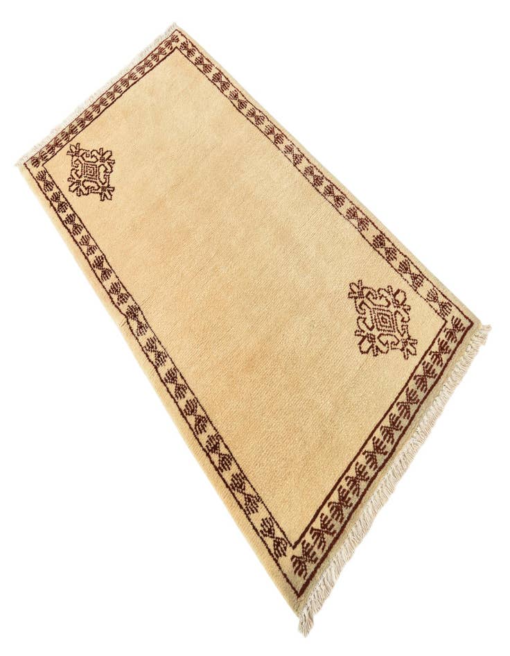 Detail image of  2' 8 x 5' 1  Hand Knotted Moroccan Wool Rug