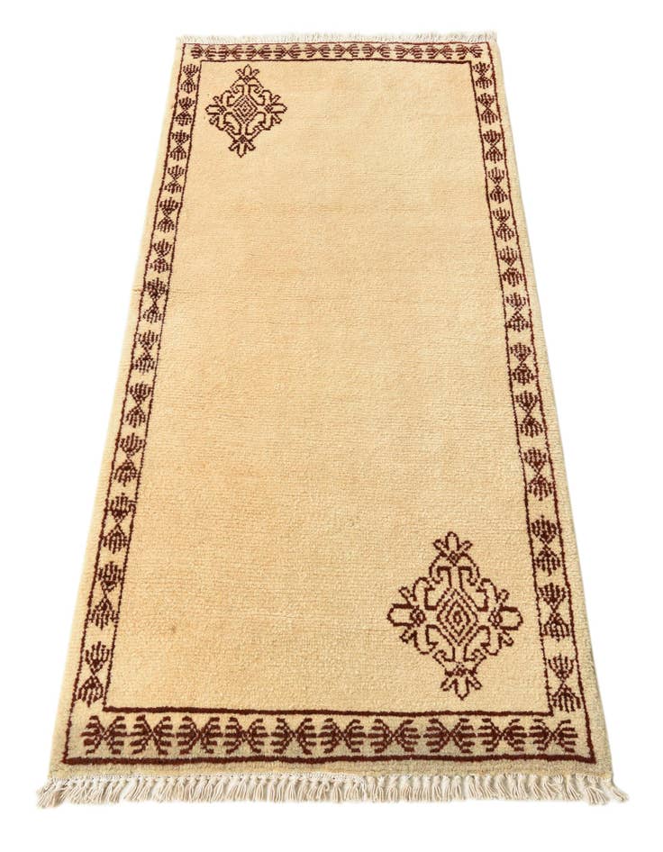 Detail image of  2' 8 x 5' 1  Hand Knotted Moroccan Wool Rug