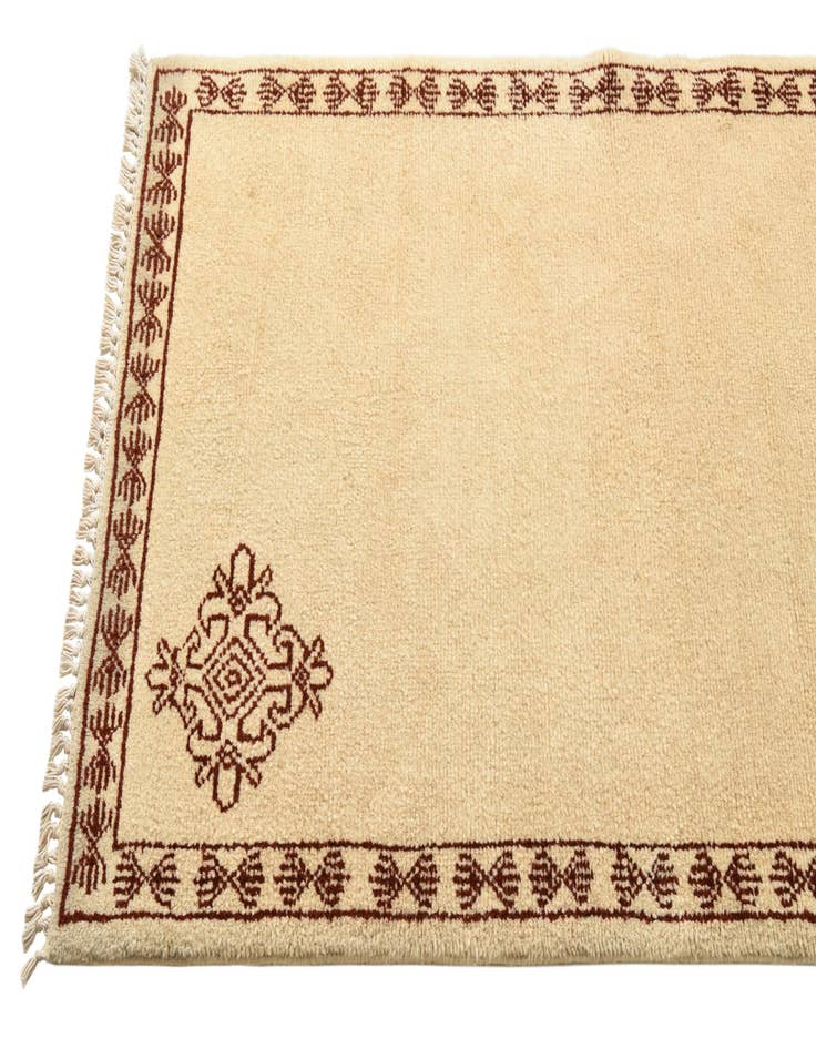 Detail image of  2' 8 x 5' 1  Hand Knotted Moroccan Wool Rug