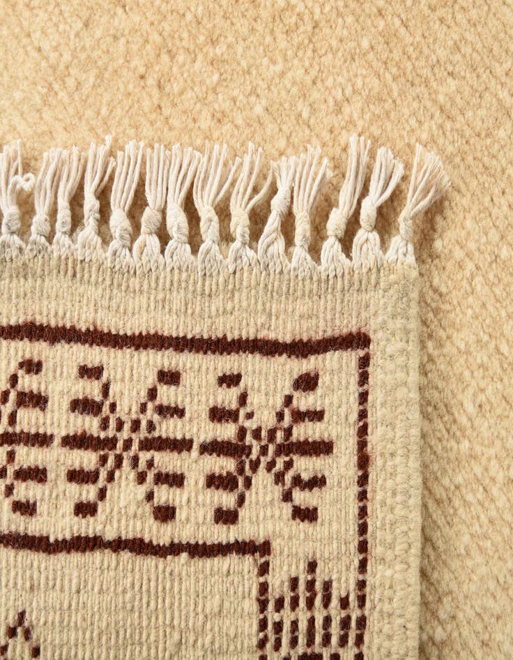 Detail image of  2' 8 x 5' 1  Hand Knotted Moroccan Wool Rug