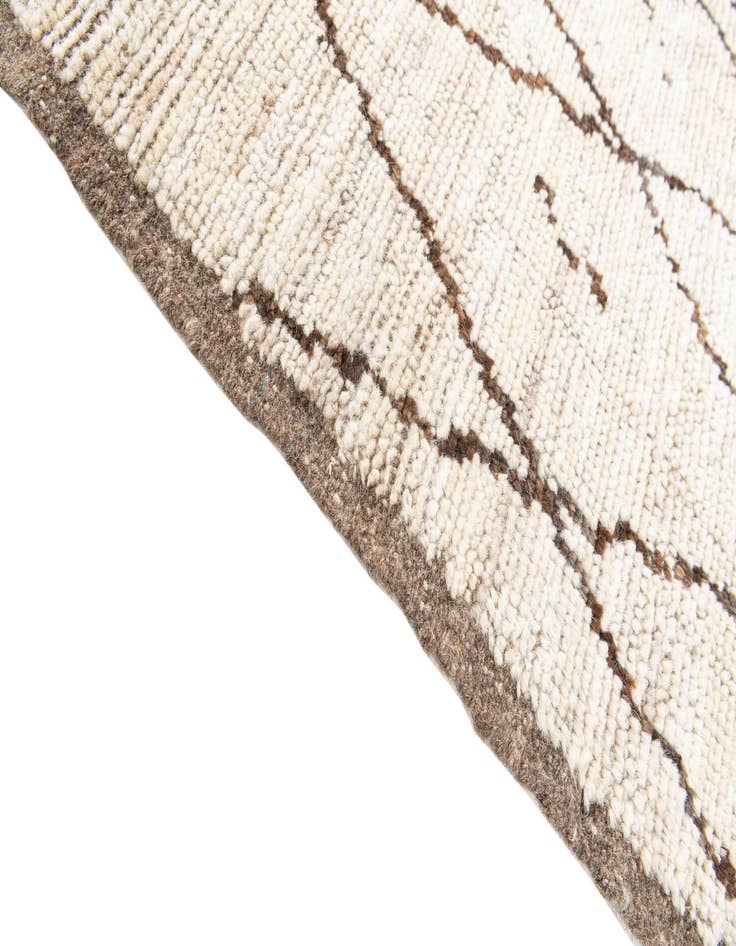 Detail image of  4' 2 x 6' 3  Hand Knotted Moroccan Wool Rug