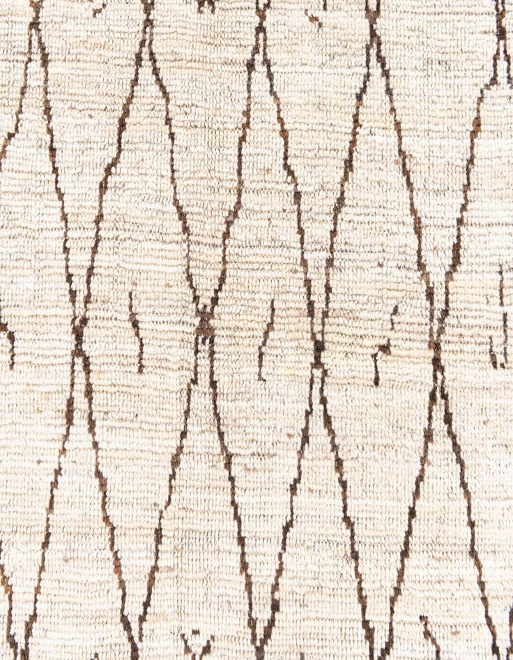 Detail image of  4' 2 x 6' 3  Hand Knotted Moroccan Wool Rug