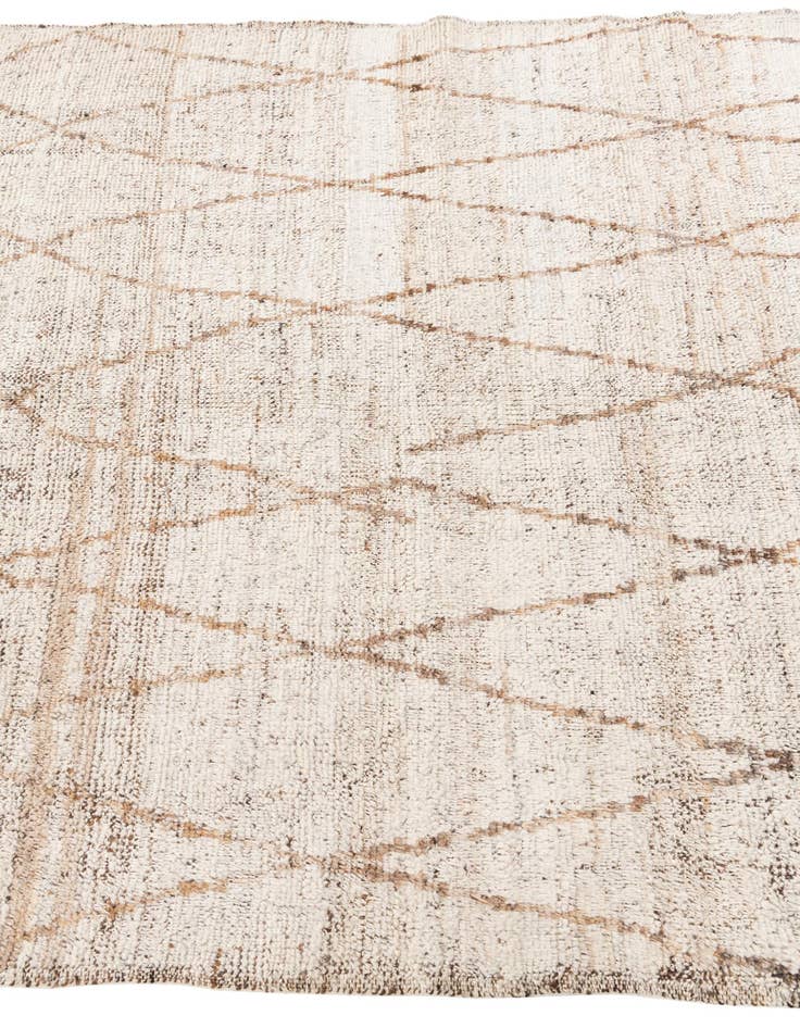Detail image of  5' x 7' 6  Hand Knotted Moroccan Wool Rug