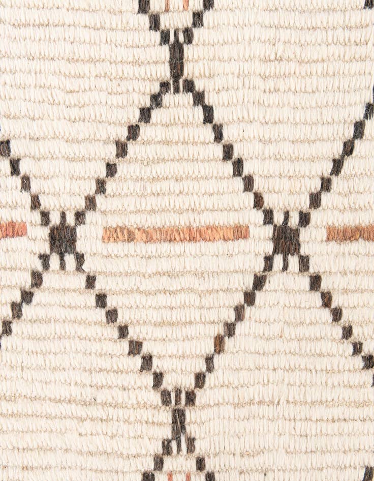 Detail image of  6' x 9'  Hand Knotted Moroccan Wool Rug