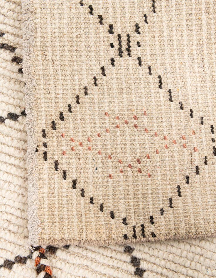 Detail image of  6' x 9'  Hand Knotted Moroccan Wool Rug