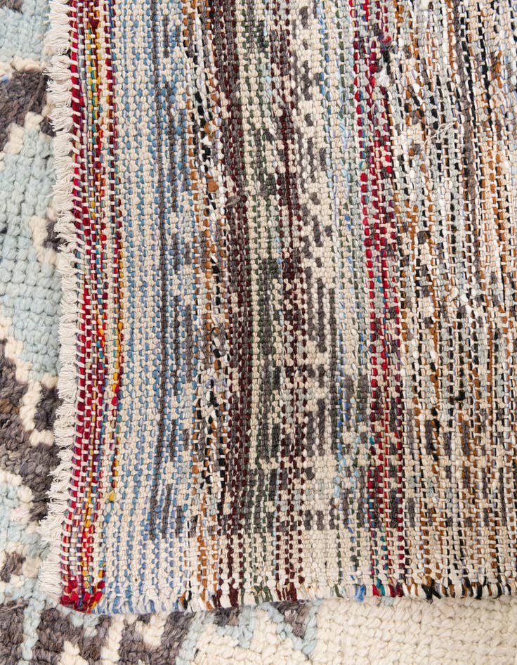 Detail image of  5' 4 x 7' 2  Hand Knotted Moroccan Wool Rug