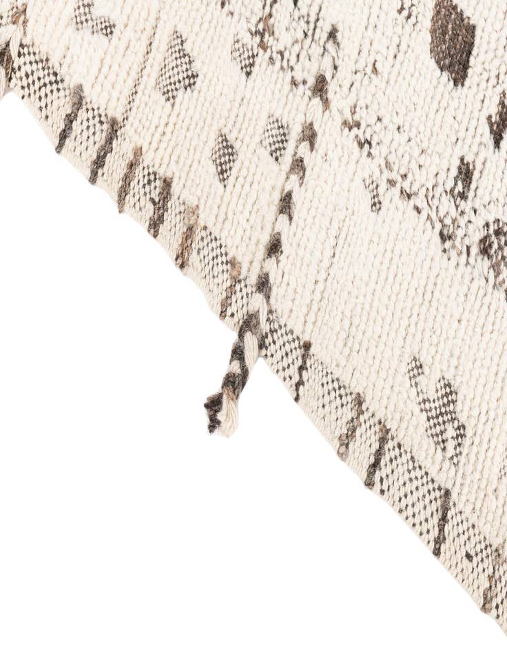 Detail image of  5' 4 x 7'  Hand Knotted Moroccan Wool Rug