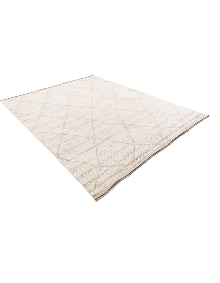 Detail image of  6' 8 x 8' 10  Hand Knotted Moroccan Wool Rug