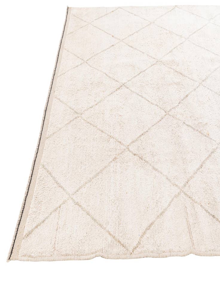 Detail image of  6' 8 x 8' 10  Hand Knotted Moroccan Wool Rug