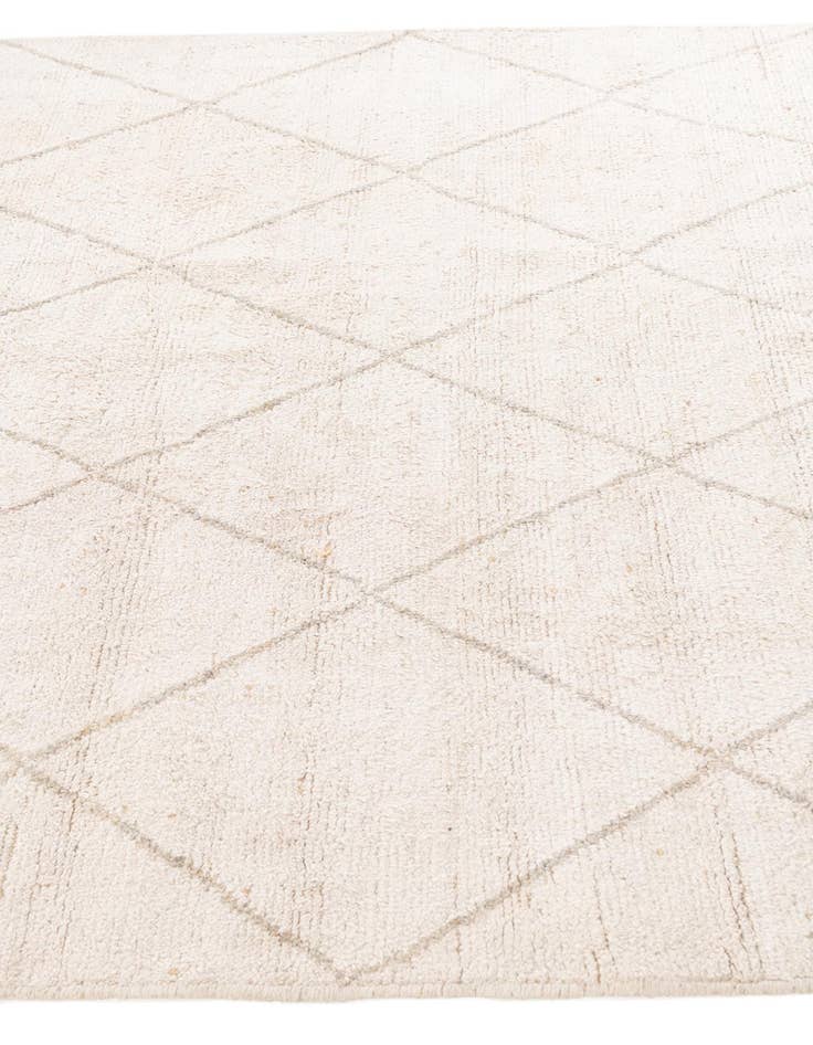 Detail image of  6' 8 x 8' 10  Hand Knotted Moroccan Wool Rug