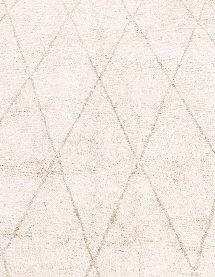 Detail image of  6' 8 x 8' 10  Hand Knotted Moroccan Wool Rug