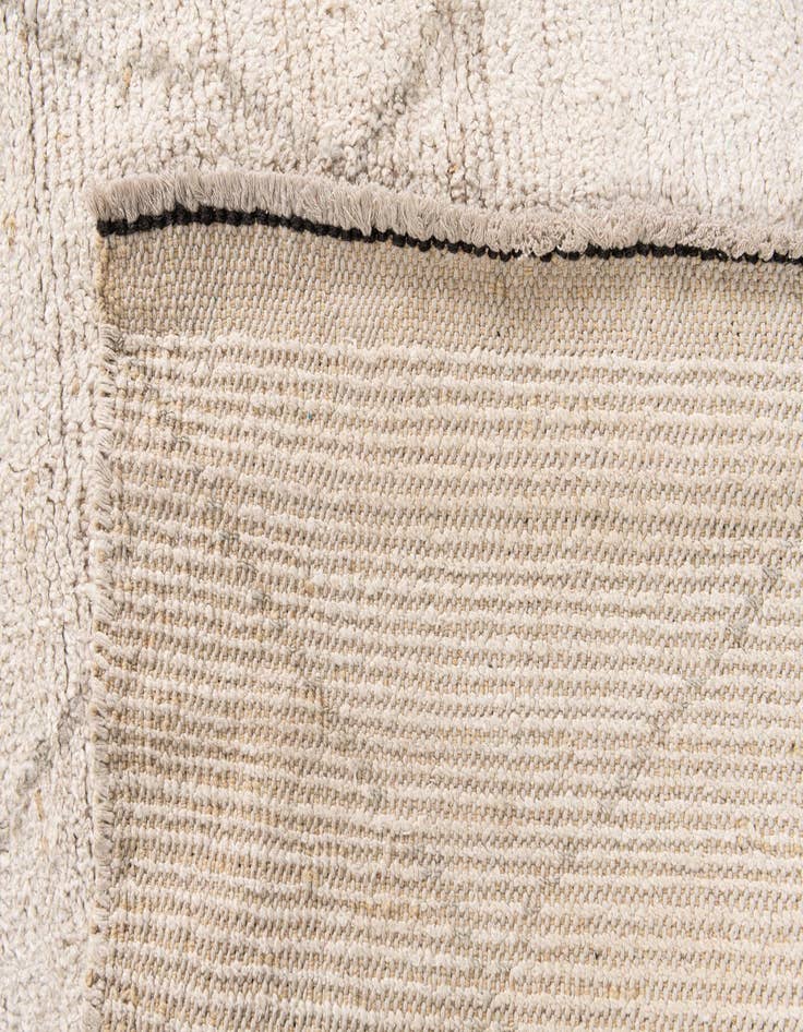 Detail image of  6' 8 x 8' 10  Hand Knotted Moroccan Wool Rug