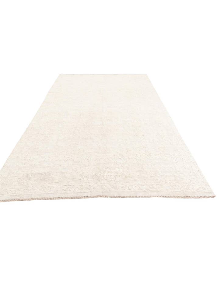 Detail image of  6' 1 x 9' 7  Hand Knotted Moroccan Wool Rug