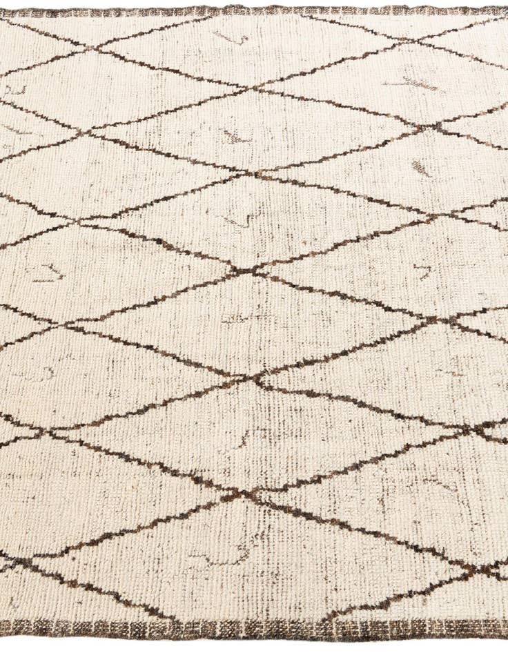 Detail image of  5' 4 x 7' 2  Hand Knotted Moroccan Wool Rug