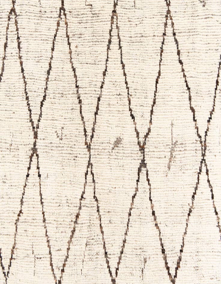 Detail image of  5' 4 x 7' 2  Hand Knotted Moroccan Wool Rug