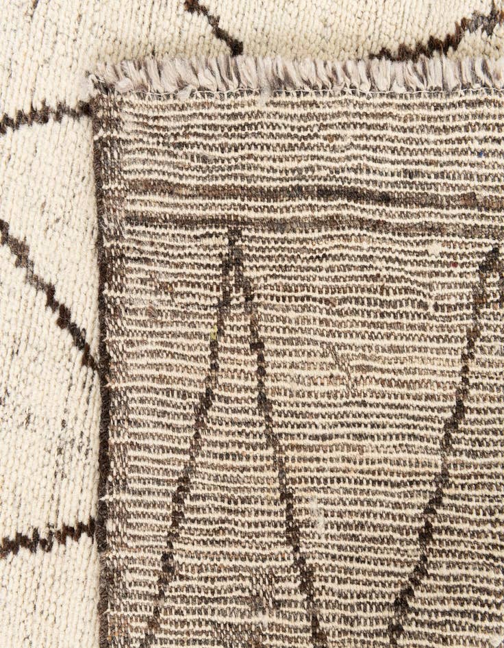 Detail image of  5' 4 x 7' 2  Hand Knotted Moroccan Wool Rug