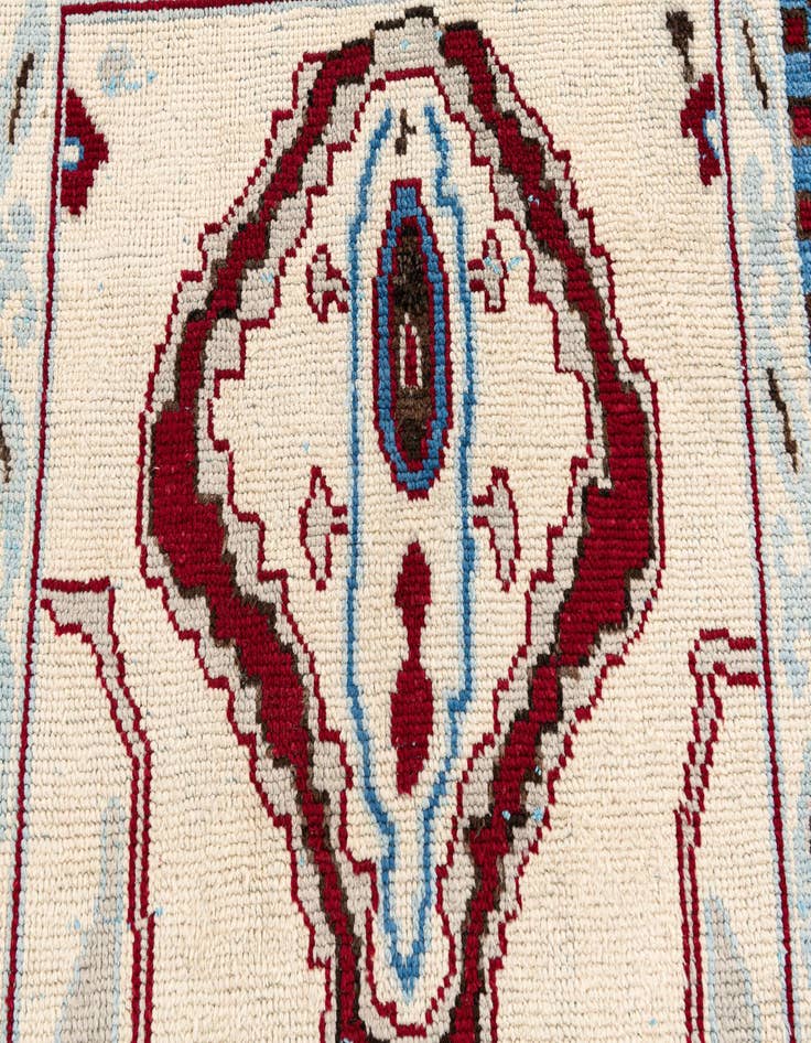 Detail image of  5' 10 x 9' 6  Hand Knotted Moroccan Wool Rug