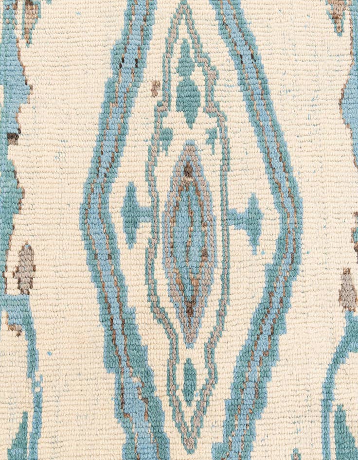 Detail image of  5' 5 x 9'  Hand Knotted Moroccan Wool Rug