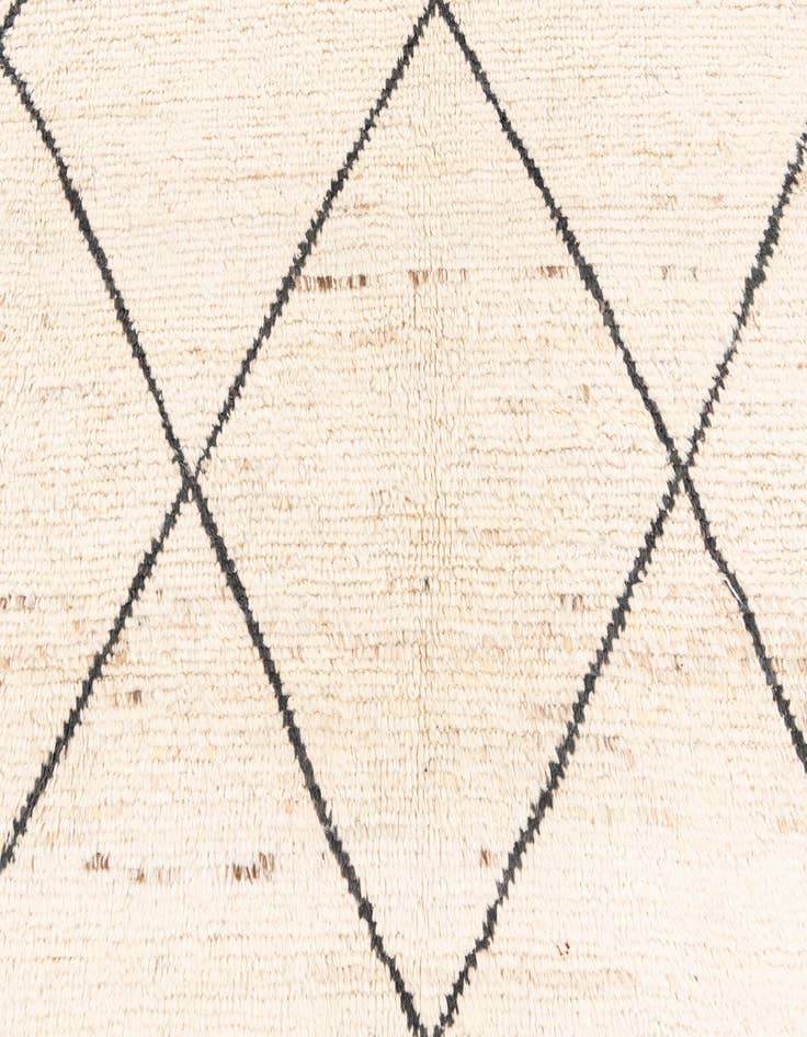 Detail image of  4' 10 x 7' 10  Hand Knotted Moroccan Wool Rug