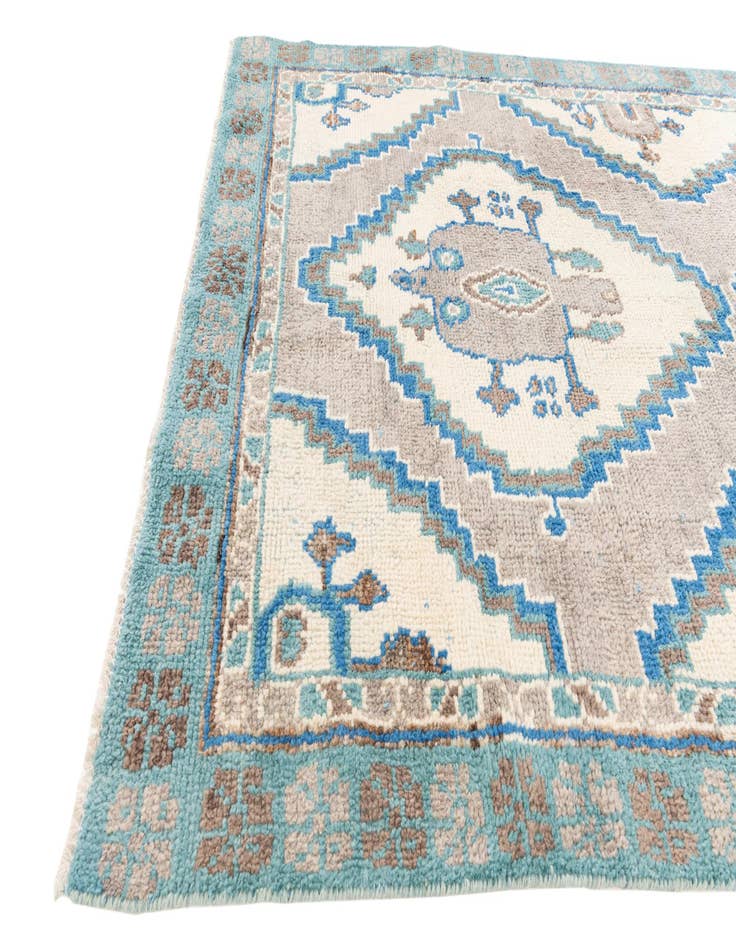 Detail image of  6' x 9'  Hand Knotted Moroccan Wool Rug