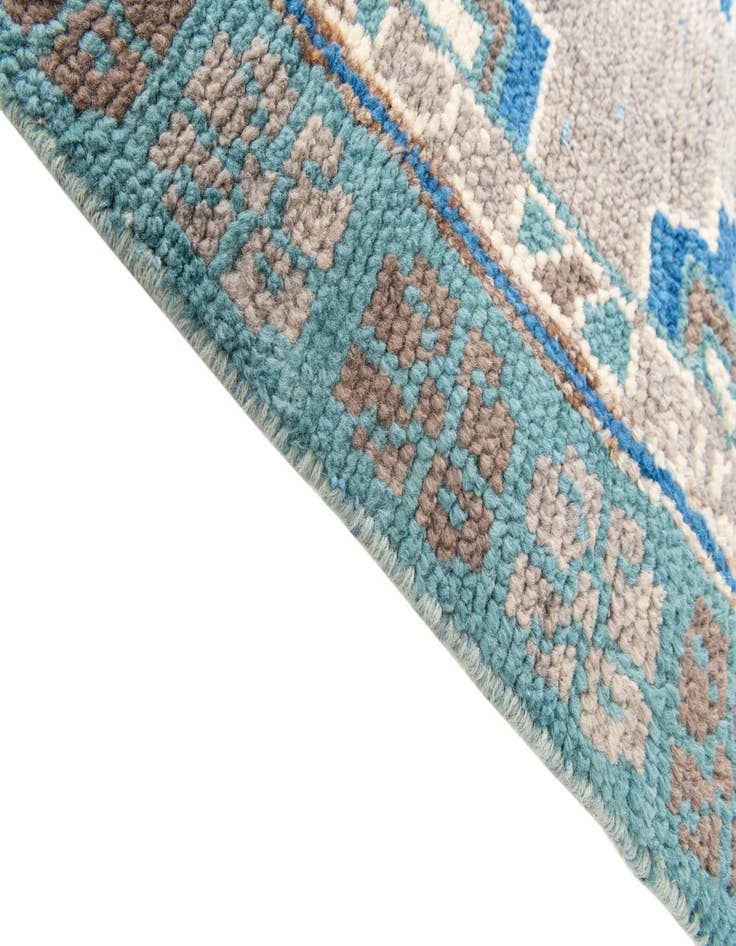 Detail image of  6' x 9'  Hand Knotted Moroccan Wool Rug