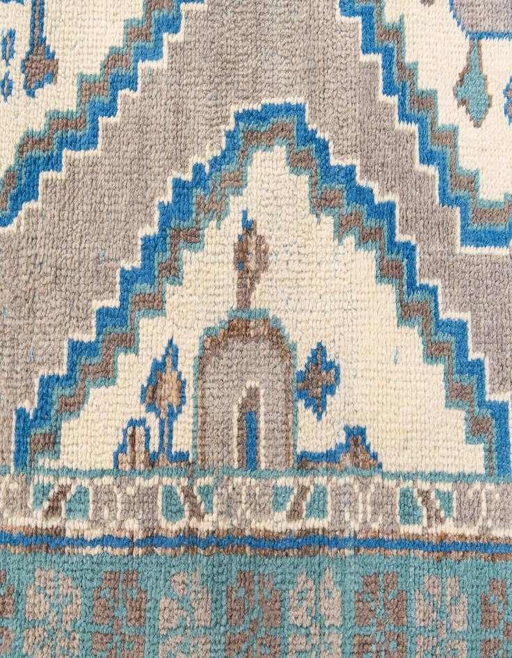 Detail image of  6' x 9'  Hand Knotted Moroccan Wool Rug