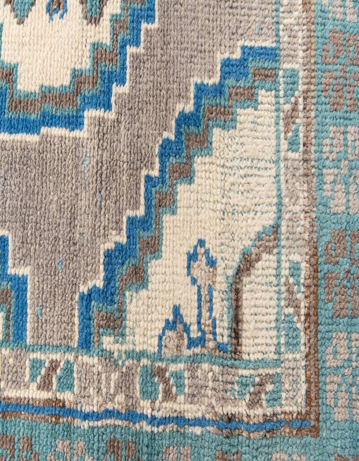 Detail image of  6' x 9'  Hand Knotted Moroccan Wool Rug