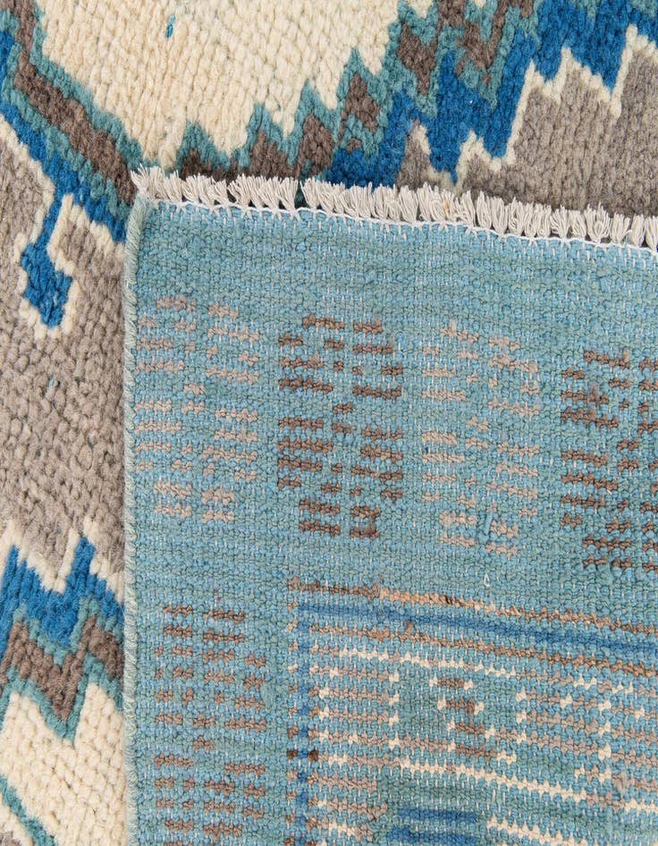 Detail image of  6' x 9'  Hand Knotted Moroccan Wool Rug
