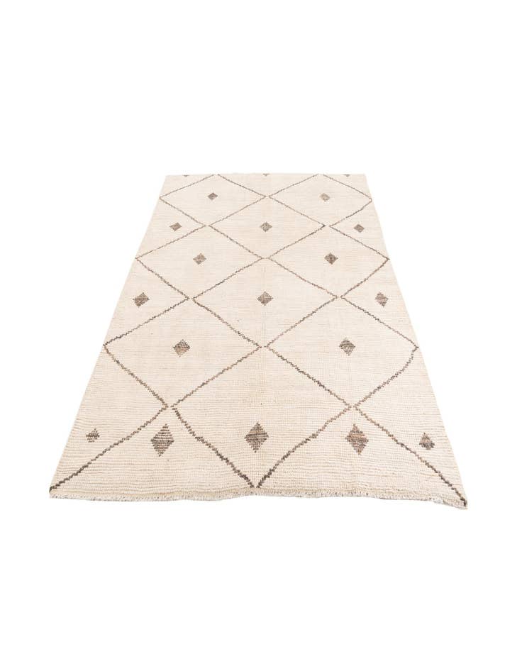 Detail image of  6' 1 x 9' 9  Hand Knotted Moroccan Wool Rug