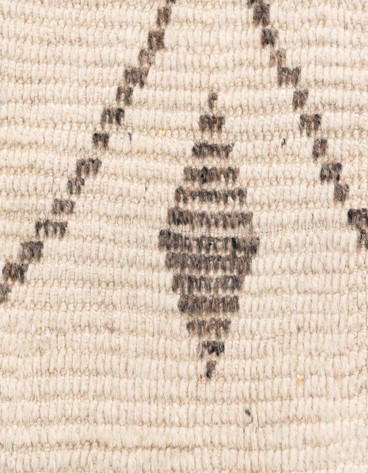 Detail image of  6' 1 x 9' 9  Hand Knotted Moroccan Wool Rug