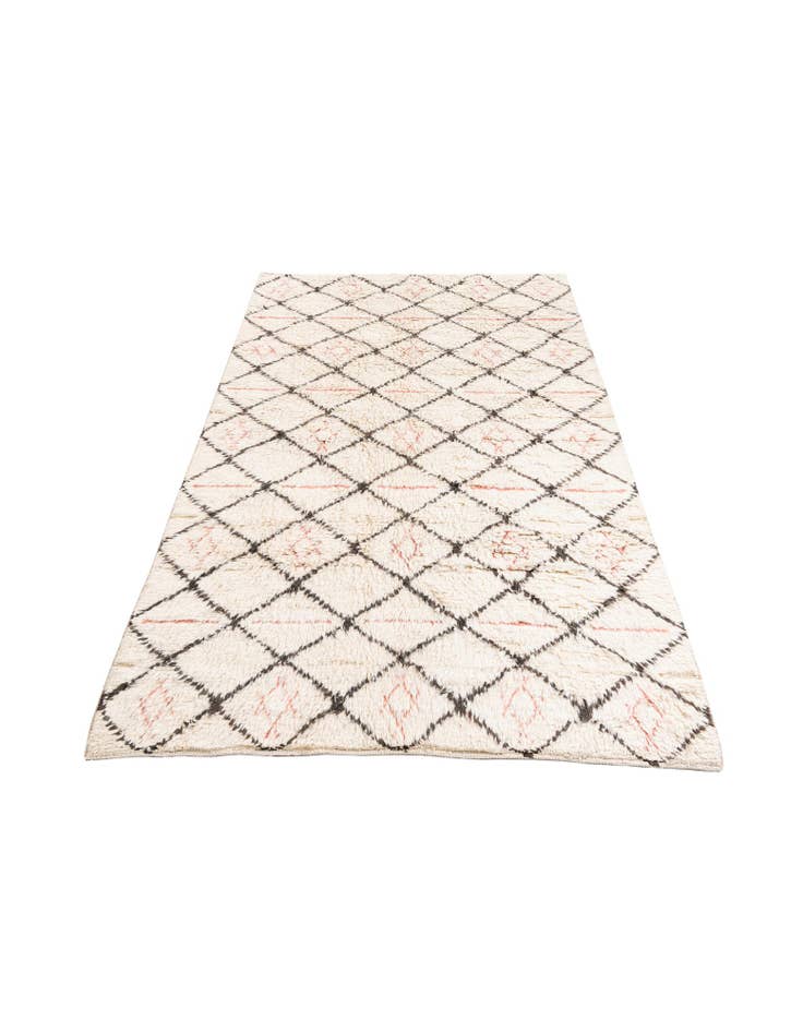 Detail image of  6' x 9' 4  Hand Knotted Moroccan Wool Rug