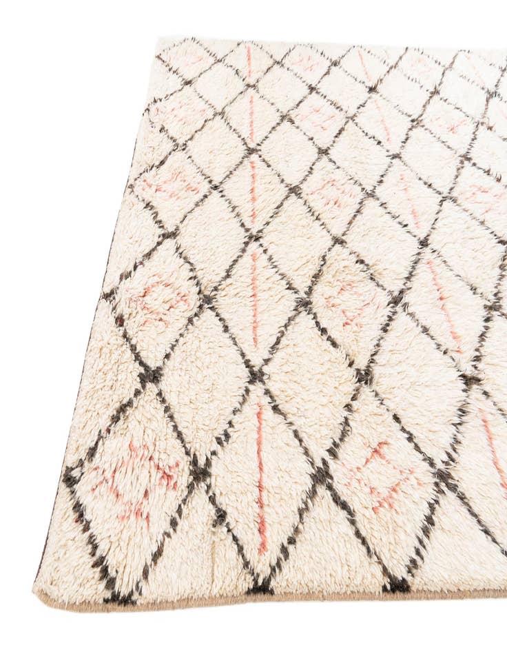 Detail image of  6' x 9' 4  Hand Knotted Moroccan Wool Rug