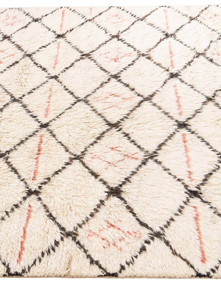 Detail image of  6' x 9' 4  Hand Knotted Moroccan Wool Rug
