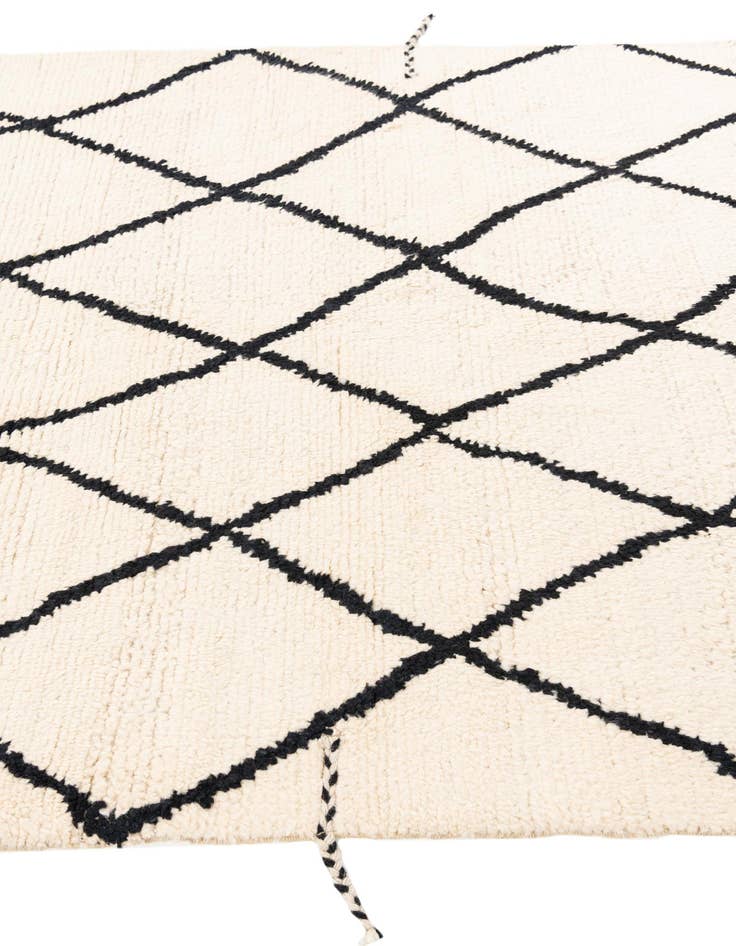 Detail image of  5' 3 x 7' 3  Hand Knotted Moroccan Wool Rug