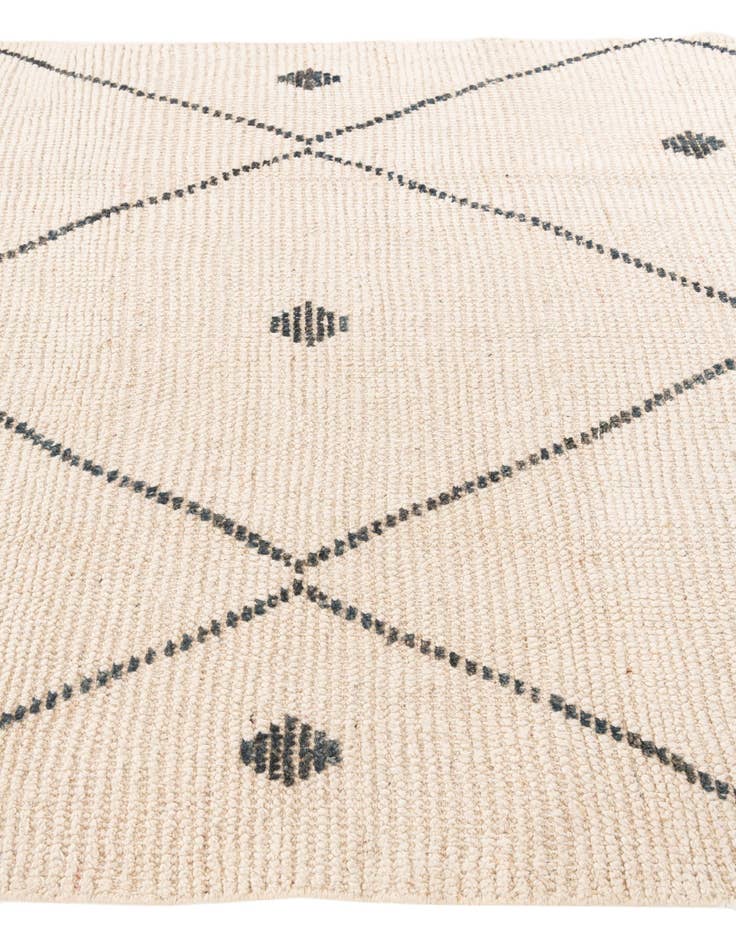 Detail image of  5' 2 x 8'  Hand Knotted Moroccan Wool Rug