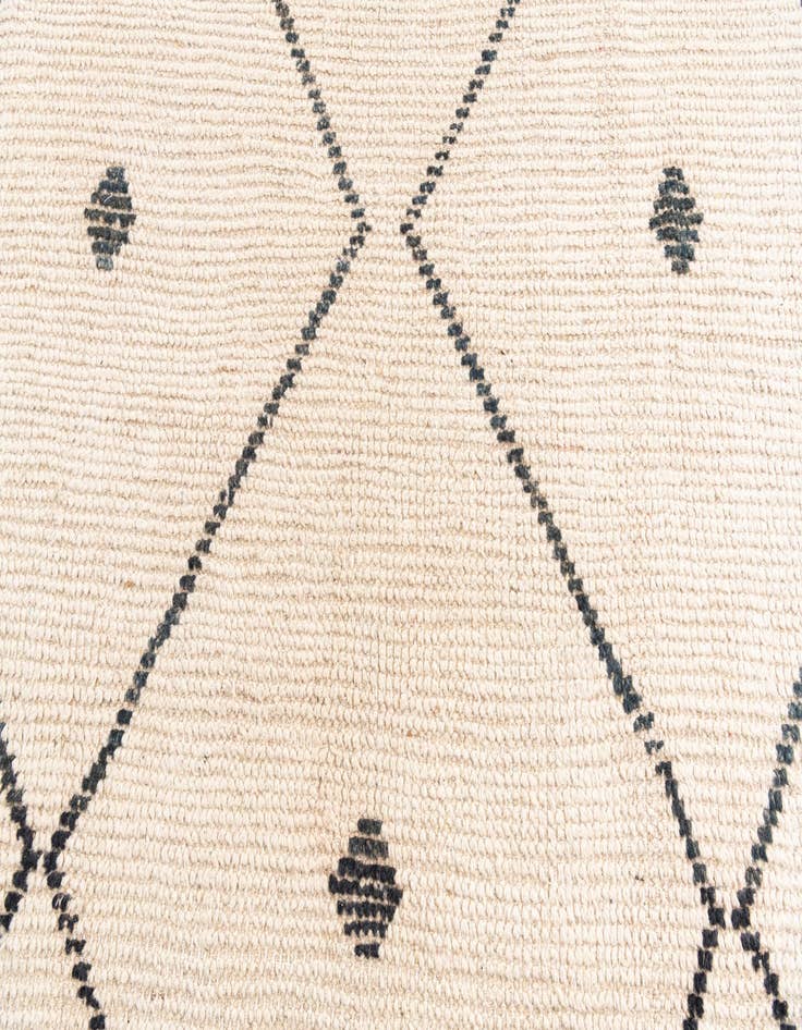 Detail image of  5' 2 x 8'  Hand Knotted Moroccan Wool Rug