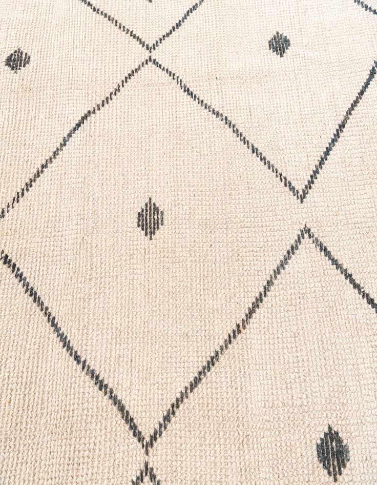 Detail image of  5' 2 x 8'  Hand Knotted Moroccan Wool Rug