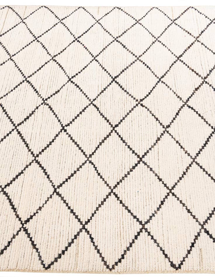 Detail image of  5' 10 x 8' 10  Hand Knotted Moroccan Wool Rug