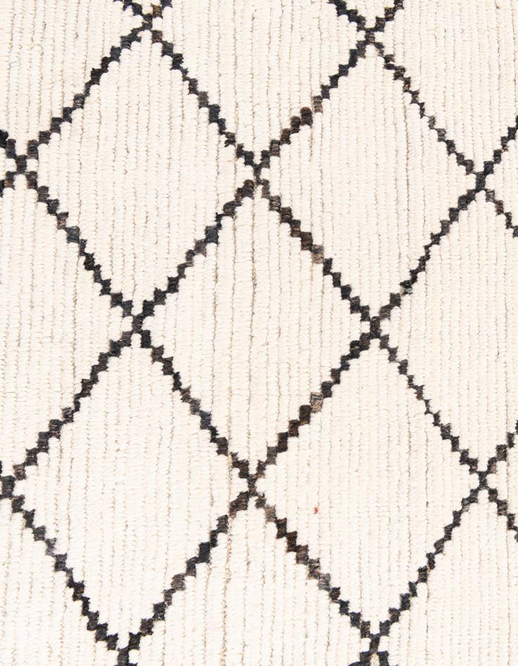 Detail image of  5' 10 x 8' 10  Hand Knotted Moroccan Wool Rug
