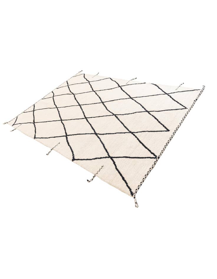 Detail image of  6' 2 x 8' 10  Hand Knotted Moroccan Wool Rug