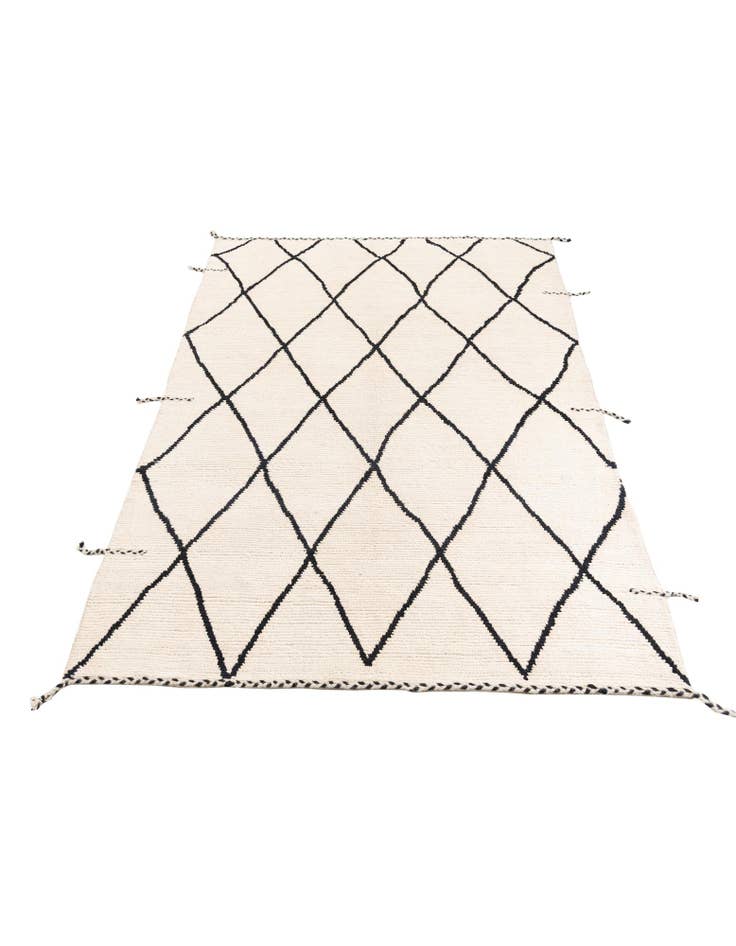 Detail image of  6' 2 x 8' 10  Hand Knotted Moroccan Wool Rug